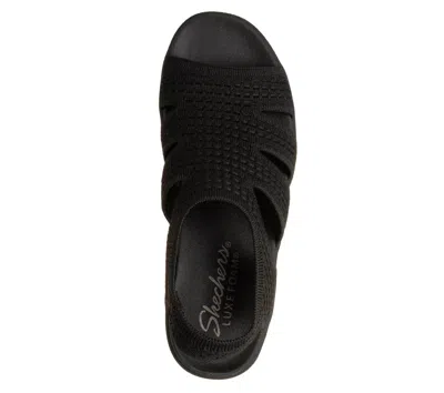 Skechers Parallel Lite Dreammaker Wedge Sandal In Black