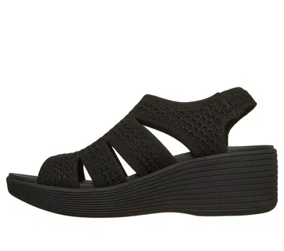 Skechers Parallel Lite Dreammaker Wedge Sandal In Black
