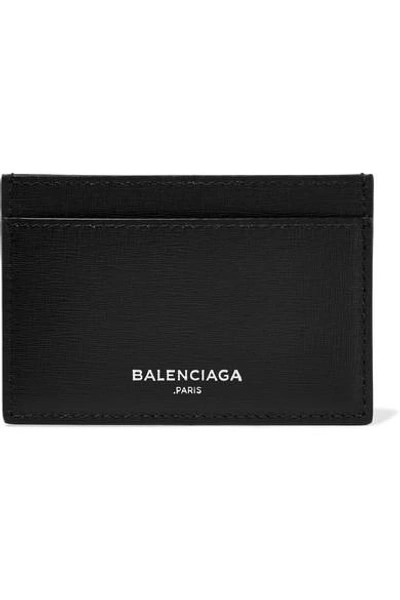 Shop Balenciaga Textured-leather Cardholder