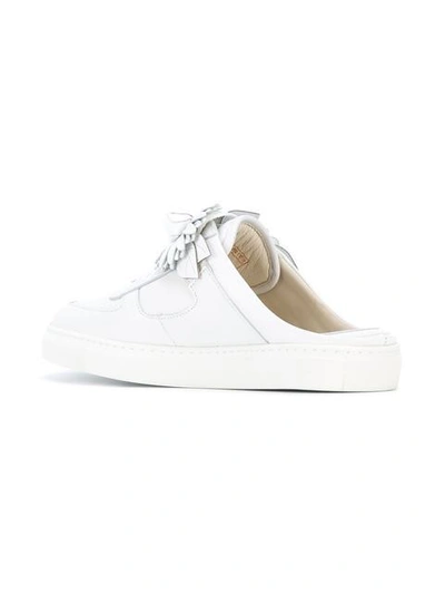 Shop Sophia Webster White Jessie Sneaker Mules