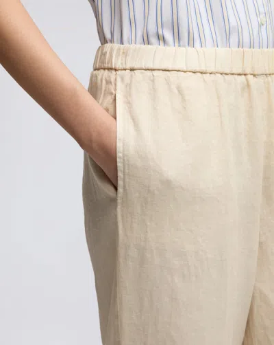 Aspesi Elastic Waistband Casual Pants In Neutral