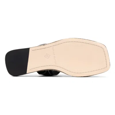 Donald Pliner Wedge Toe Loop Sandal In Black