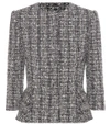 ALEXANDER MCQUEEN KNITTED COTTON AND WOOL-BLEND JACKET,P00238870