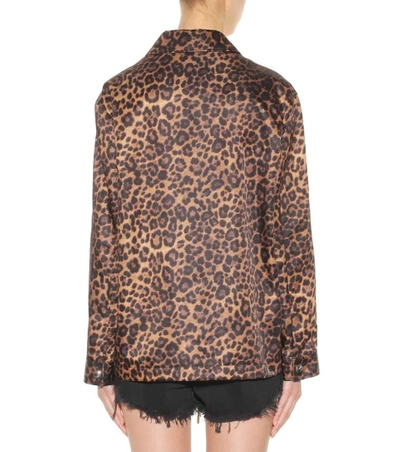 Shop Alexander Wang Leopard Printed Jacket