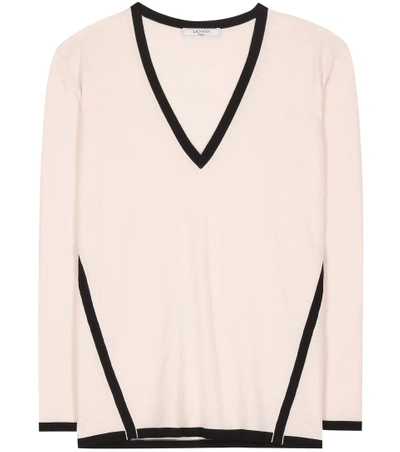 Shop Lanvin Wool Sweater In Powder