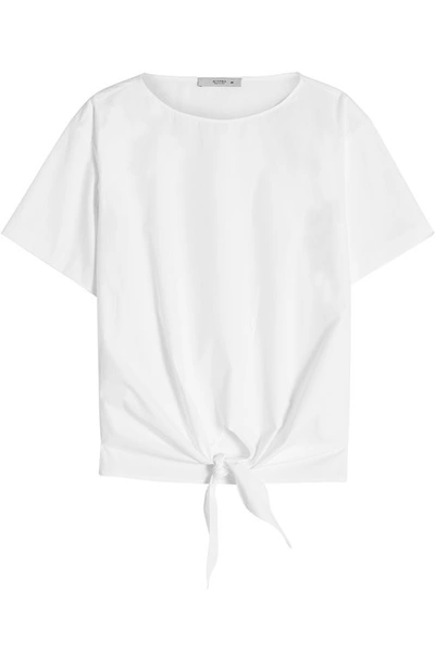 Etro Cotton Blend Knot Top In White