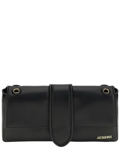 Jacquemus Le Bambino Chaine Nappa Leather Shoulder Bag In Black