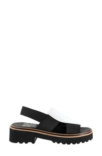 Bueno Amy Slingback Platform Sandal In White