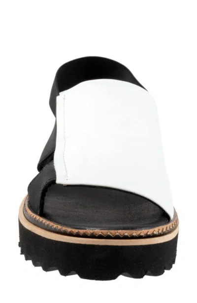 Bueno Amy Slingback Platform Sandal In White