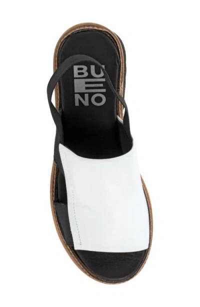 Bueno Amy Slingback Platform Sandal In White