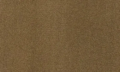 Max Studio Side Ruched Short Sleeve V-neck Sweater In Brown