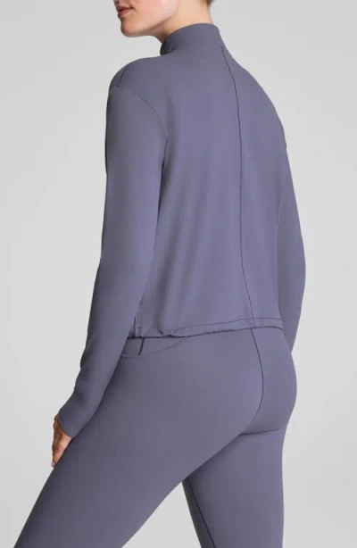 Spanx ® Brushed Full Zip Jacket In Gray
