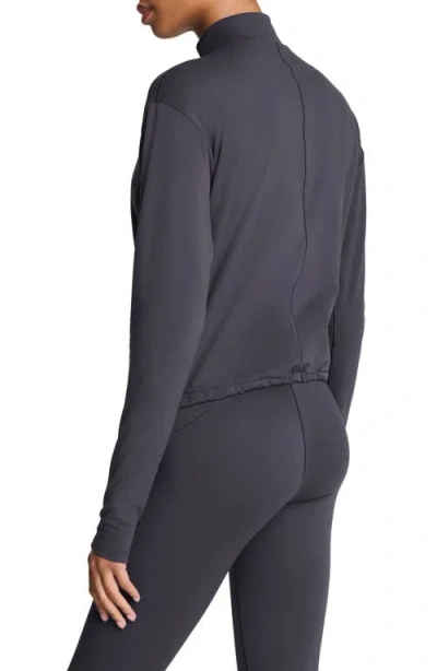Spanx ® Brushed Full Zip Jacket In Gray