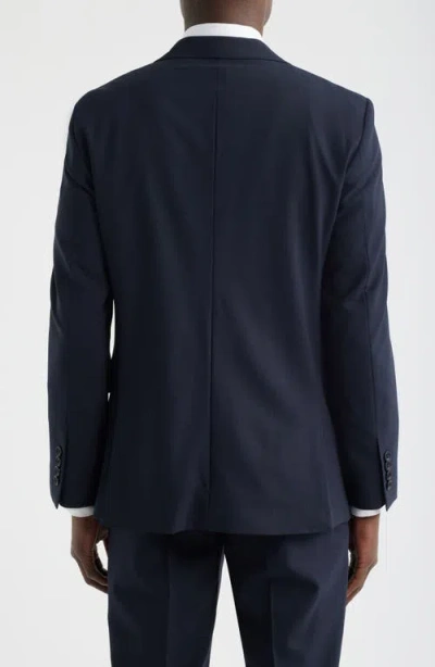 Nordstrom Henrik Trim Fit Solid Stretch Wool Suit Jacket In Blue