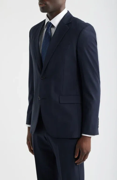 Nordstrom Henrik Trim Fit Solid Stretch Wool Suit Jacket In Blue