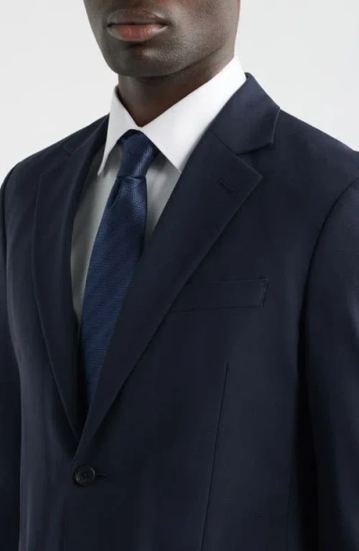 Nordstrom Henrik Trim Fit Solid Stretch Wool Suit Jacket In Blue