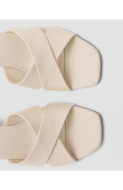 Mango Block Heel Sandal In Multi