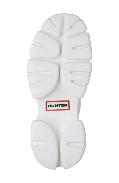 Hunter Bonnie Lug Sole Slip-on Shoe In White