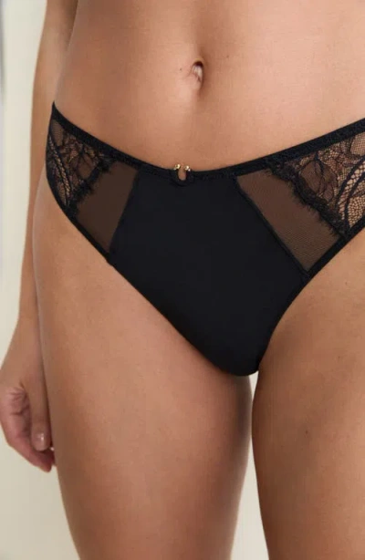 Etam Vertige Thong In Black