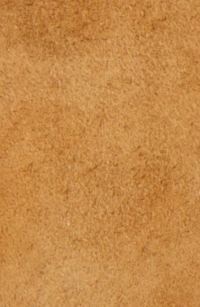 Acne Studios Reversible Leather And Suede Belt In Gold