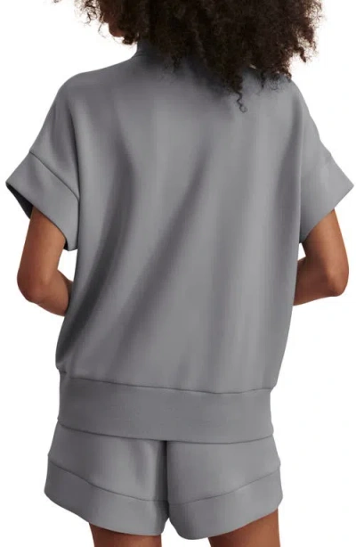 Varley Ritchie Short Sleeve Half Zip In Blue