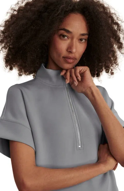 Varley Ritchie Short Sleeve Half Zip In Blue