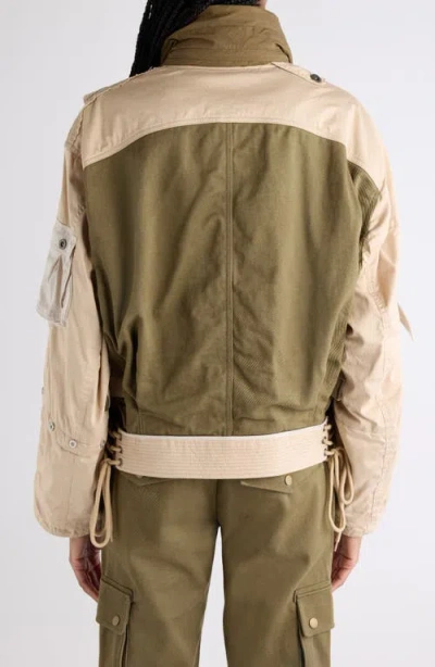 Isabel Marant Julissa Leather-trimmed Organic Cotton Jacket In Multi