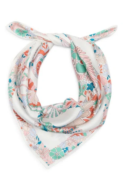 Longchamp Foret Silk Square Scarf In Multi
