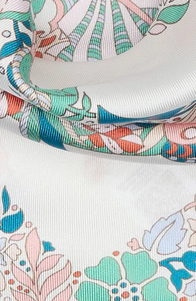 Longchamp Foret Silk Square Scarf In Multi