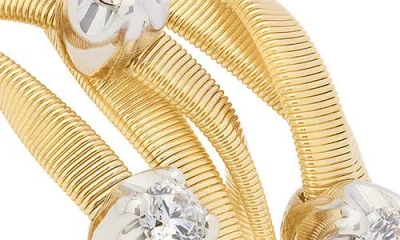 Marco Bicego Marrakech Diamond Stack Coil Ring In Gold