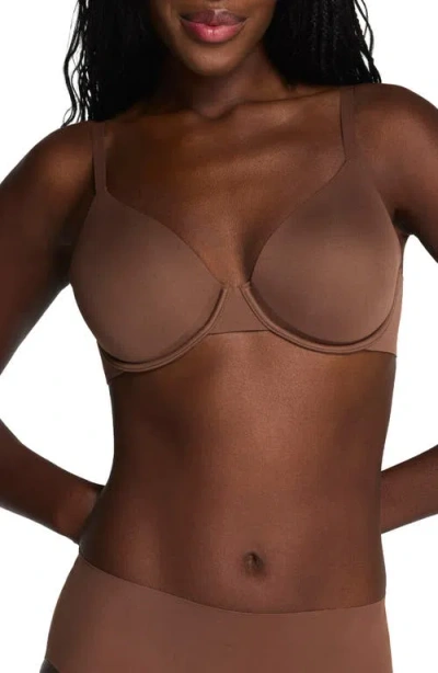 Spanx Supersmooth Brava Lightly Lined Bra Ganache In Brown