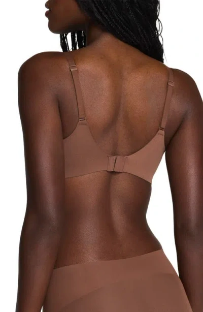 Spanx Supersmooth Brava Lightly Lined Bra Ganache In Brown