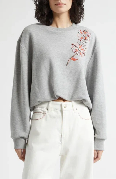 Cinq À Sept Twilight Spark Davini Pullover Heather Grey In Gray