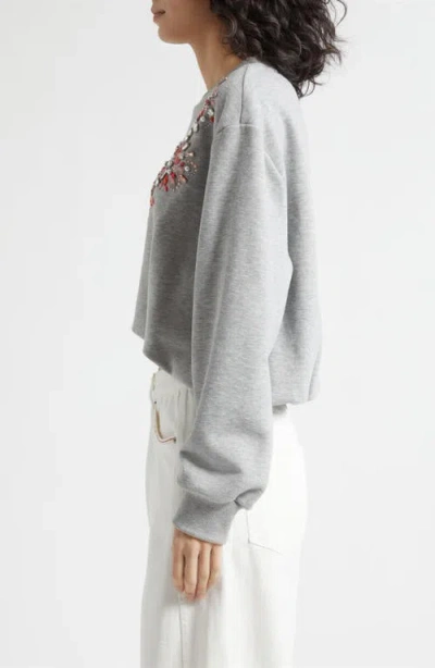 Cinq À Sept Twilight Spark Davini Pullover Heather Grey In Gray