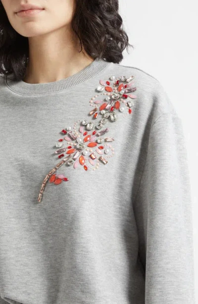 Cinq À Sept Twilight Spark Davini Pullover Heather Grey In Gray