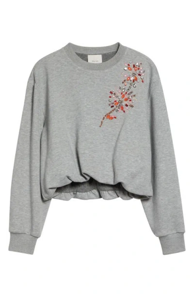 Cinq À Sept Twilight Spark Davini Pullover Heather Grey In Gray