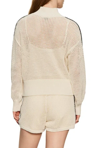 Sanctuary Open Stitch Track Jacket In Neutral