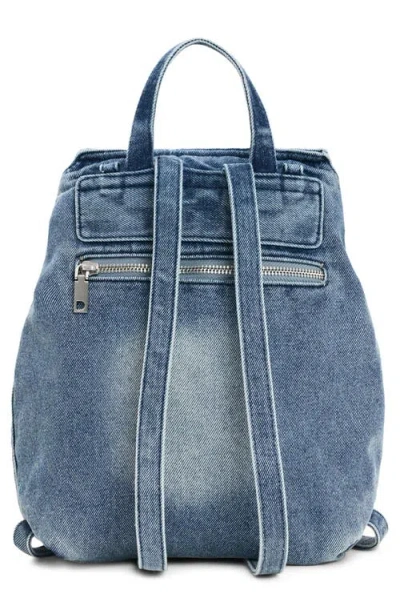 Desigual Mini Denim Backpack In Blue