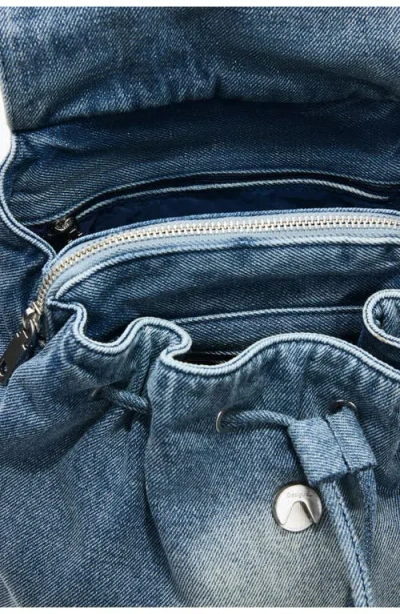 Desigual Mini Denim Backpack In Blue