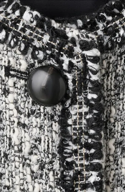 Mango Tweed Jacket In Gray