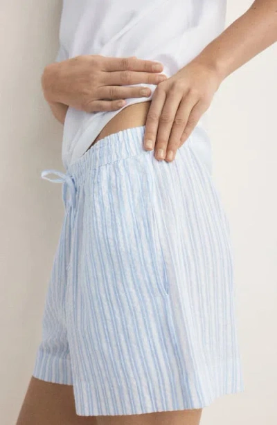 Mango Short Pajamas In Blue