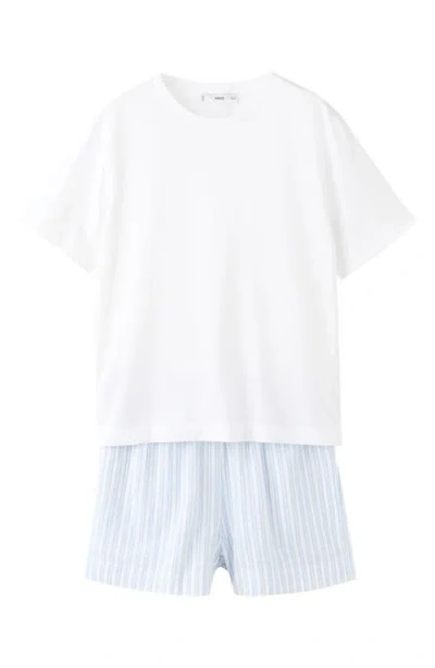 Mango Short Pajamas In Blue