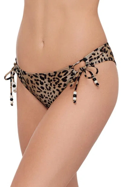 Stevie Adjustable Side Tie Scoop Bikini Bottom
