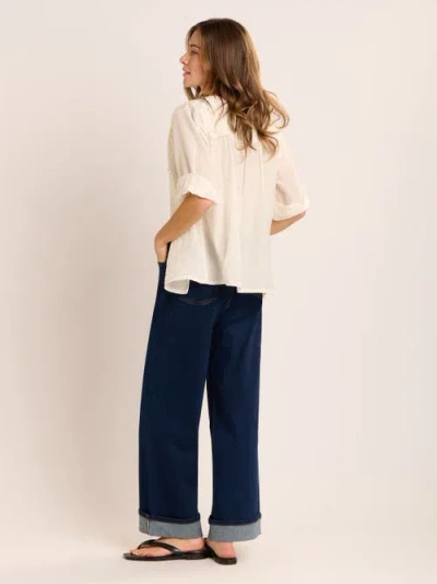 Brakeburn Boardwalk Blouse In White