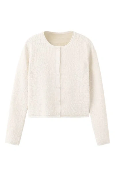 Mango Coco Cardigan In Neutral