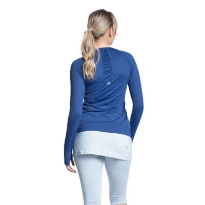 Bloquv Pullover Sun Shirt In Blue