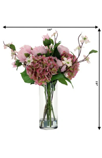 Mark Roberts Peony Hydrangea Bouquet In Multi