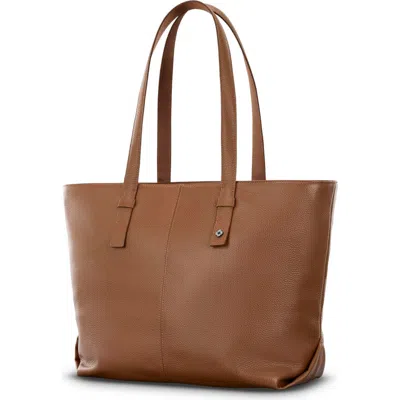 Samsonite Mobile Solution 2 Leather Tote In Brown