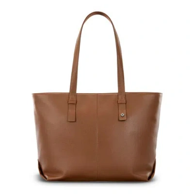 Samsonite Mobile Solution 2 Leather Tote In Brown