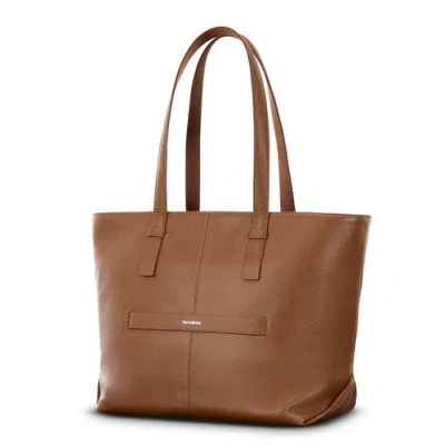 Samsonite Mobile Solution 2 Leather Tote In Brown